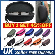 Portable Zipper Eye Glasses Sunglasses Hard Case Box Protector Large Hold Gift.
