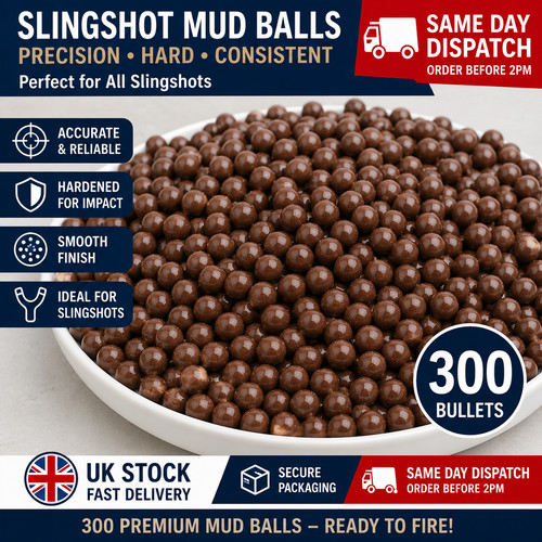300pcs slingshot mud - mud, clay