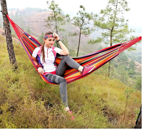 Camping hammock canvas hanging - camping,