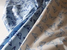 PATCHWORK COTTON FABRIC BLUE