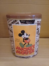 Walt Disney Mickey Mouse Zaini Oval Tin Metal Comic Strip Cover Design Empty