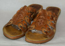 Pikolinos Brown Leather Mules UK3.5 EU36 Shoes Made in Spain