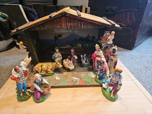 Vintage italian nativity scene - italian,