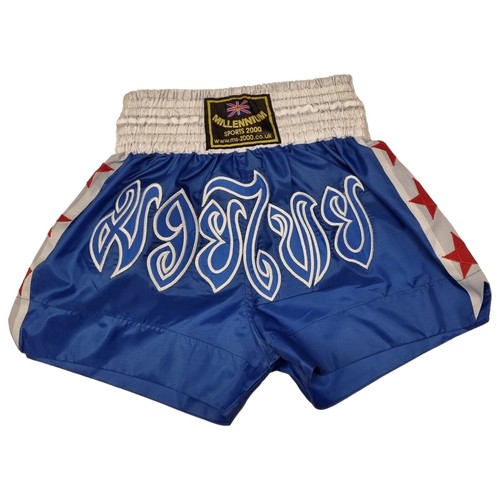 Thai kick boxing shorts blue - kick,