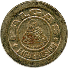 ☆ SPAIN ☆ BUMPER CARS • FALGAS ☆ METALLIC TOKEN • DODGEMS ☆ DASHING CARS  ☆C8450