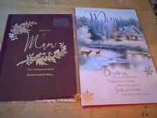2 Christmas Cards Mum Mother M&S Hallmark