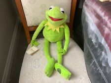 DISNEY STORE MUPPETS KERMIT THE FROG XL 24” SOFT TOY PLUSH TAGS ATTACHED VGC