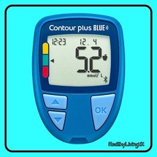 Contour Plus Blue Blood Glucose Meter/Monitor - Wireless/Bluetooth -RRP £79