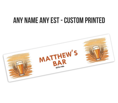 Personalised bar runner - personalised, ideal