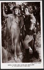 Cinema - Errol Flynn & Olivia De Havilland RP - Pub Film Partners Ser 85 No.P258