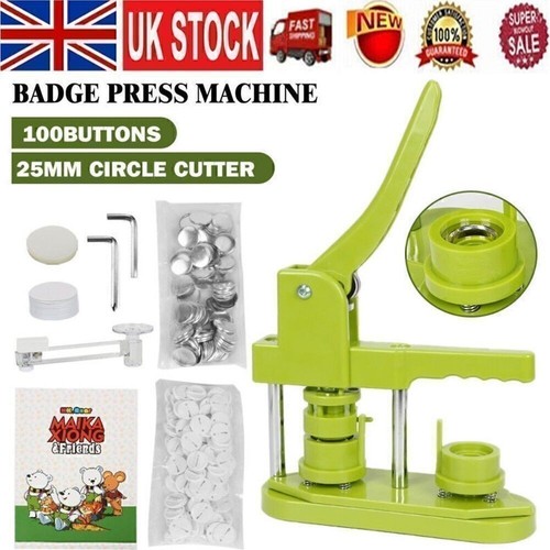 Button maker machine badge - maker,