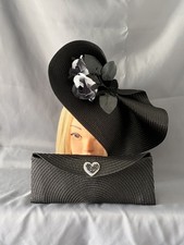Stunning black Fascinator with