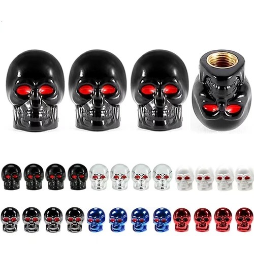 4pcs skull tyre valve - skull, car