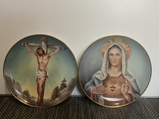 X2 Franklin Mint Heirloom Porcelain Plates With Makers Marks