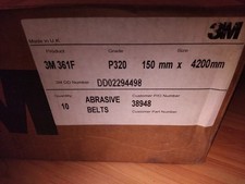 3M 361F 150x4200mm P320  Belt Sander Belts