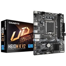GIGABYTE H610M K V2 Motherboard - Intel Core 14th CPUs, up to 5600MHz DDR5, 1xPC