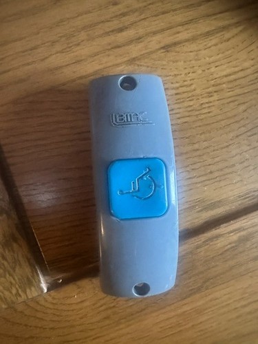 Blue wheelchair bus bell