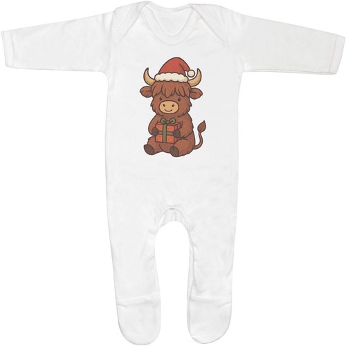 Festive highland cow baby - cow',