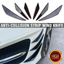 6x Gloss Black Car Front Bumper Lip Splitter Fins Body Spoiler Canards Fin Lip