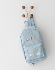 Personalised Cars Rucksack Backpack Kids Back to School bag Nursery Transport