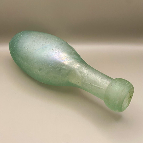 Antique handblown green glass - antique,