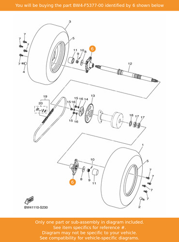 Yamaha collar wheel - yamaha,