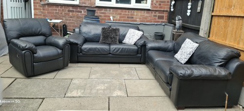 Black leather - black,