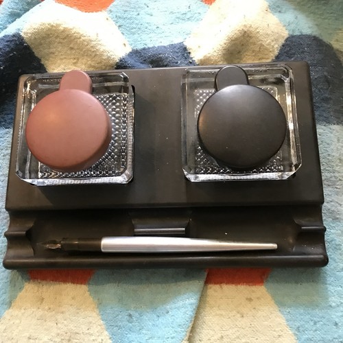 Vintage ink wells desktop - ink,