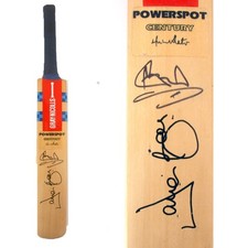 Ian Botham & David Boon Hand-Signed Mini Cricket Bat (43cm) + COA