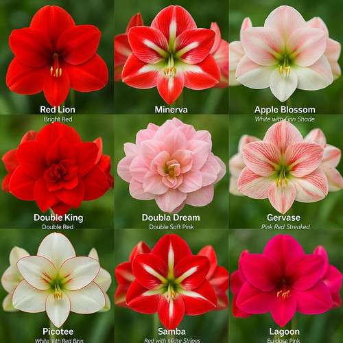 Amaryllis bulbs variety mix - bulbs,