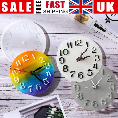 Round wall clock numerals - round,