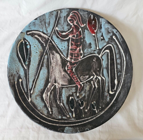 Large pottery charger - ,, damico