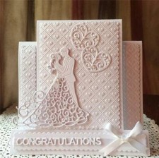 Wedding Couple Metal Cutting Dies Scrapbooking Valentine Embossing Making Stenci