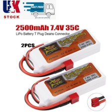 2PCS 7.4V 2500mAh 35C 2S LiPo