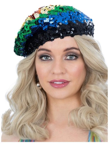 Sequin beret ladies - sequin,