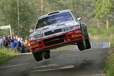 Jan Kopecky Skoda action 2007 WRC Rally Car Motor Racing Old Photo 4