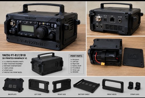 Printed man pack for yaesu - for,