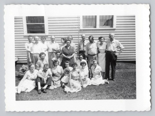 1950s large outdoor family - 1950s,