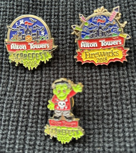 Alton towers pins - towers, x
