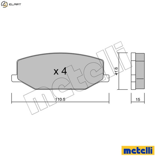 Brake pad set disc - brake,