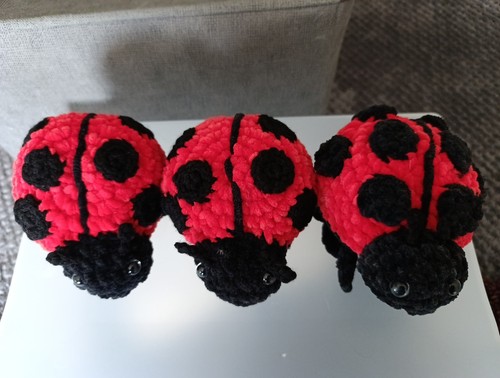 Handmade crochet ladybird - handmade, in