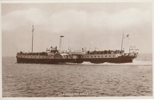 RP "Paddle Steamer Brighton Belle" at Sea postcard