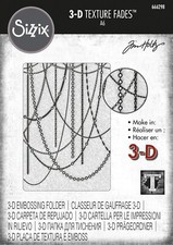 Sizzix Tim Holtz Sparkle Jewelry Chain 3D Embossing Folder Birthday Card Making