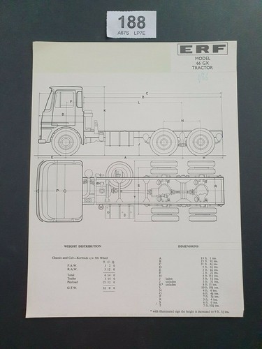 Erf model tractor - tractor, unit