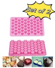 2 Pcs 55 hearts Silicone