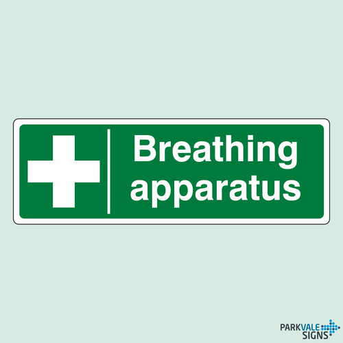 Breathing apparatus signs - apparatus,