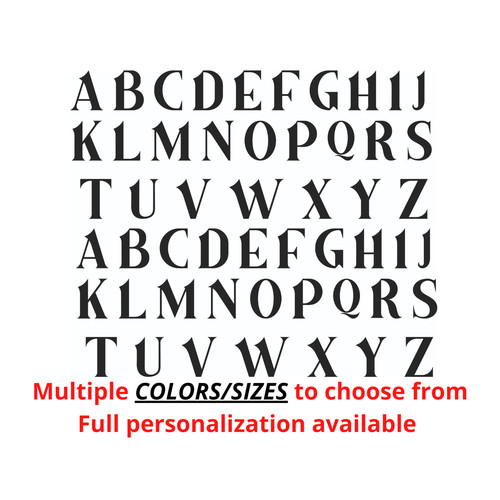 Letters vinyl decal z - vinyl, a