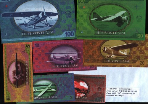 Lithuania commemorative notes