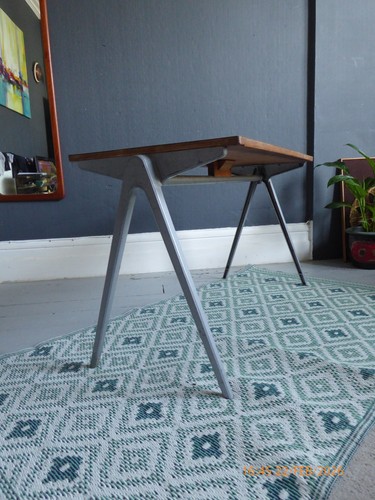 Vintage school desk side - desk, table