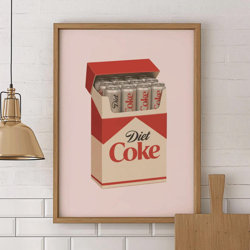 Diet coke poster - diet,